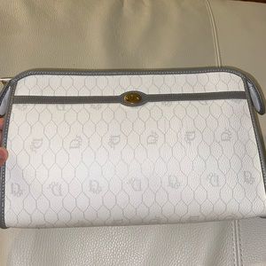 Dior White Honeycomb Clutch